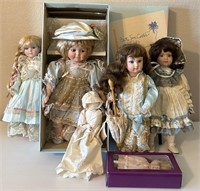 D - LOT OF COLLECTIBLE DOLLS (B39)