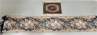 ANTIQUE TABLE RUNNER & PURUVIAN MAT