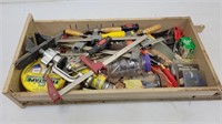 Box of assorted tools