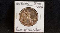 Paul Revere Silver Round