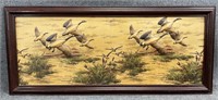 4.5ft Large 3D Padded Canvas Geese Wall Art