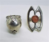 2 Sterling Vintage Rings