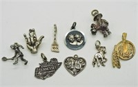 9 Sterling Charms
