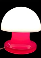 Swedish Blown Glass Mushroom Lamp