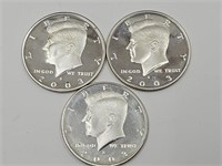 3-2003 Proof Kennedy  Silver Half Dollar Coins