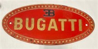 Cast Iron Bugatti Sign