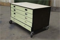 5-Drawer Cabinet w/Castor Wheel, Approx 4ftx28"x30