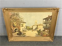 Large Ornate Framed Vintage Print