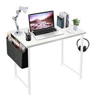 Lufeiya White Small Desk for Bedroom - Student Kid