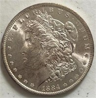 1884O Morgan Silver Dollar BU