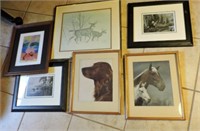 Selection of wildlife prints