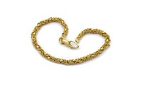 18ct Yellow gold "Byzantine" chain bracelet