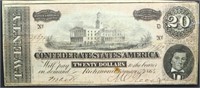 Genuine 1864 CSA $20 note