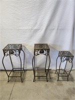 Matching Metal Plant Stands