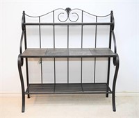 Wrought Iron Table Top Baker's Rack