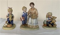 Group of 3 home interior figurines