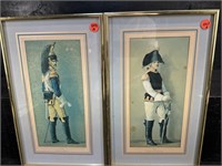 2 FRANCE AND RUSSIA SOLDIER PRINTS