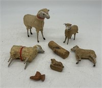 Wooly Sheep w Wooden Legs & Other