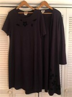 VINTAGE LESLIE FAY 2PC DRES SET XL