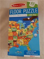 New in box Melissa & Doug USA floor puzzle