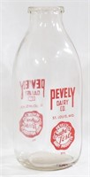 Pevely Dairy Quart Milk Bottle