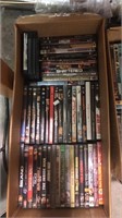 Box lot of 50+ DVDs