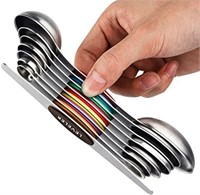 Magnetic Measuring Spoons Set of 8 Stainless