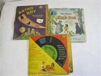 Vintage 45's Records (Astro Boy,Jungle Book etc)