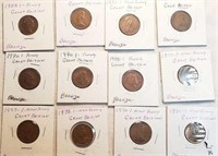 12-1971-1990 Great Britian One Penny