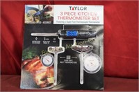New Taylor Kitchen Thermometer 3pc Set