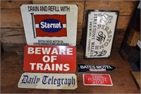 3 x Tin Reproduction Signs