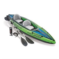 $200-Challenger 2-Person Inflatable Kayak in Green