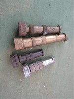 4) Brass Hose Nozzles includes Sunmate, Sunbeam