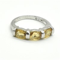 Silver Citrine(2.35ct) Ring