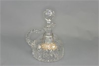 Fine and Early Cut Glass Squat Decanter