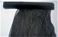 Roll of Black sheer fabric