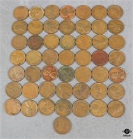 1910 - 1958 Pennies / 50 pc