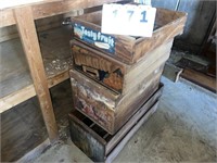 (4) Wooden Crates