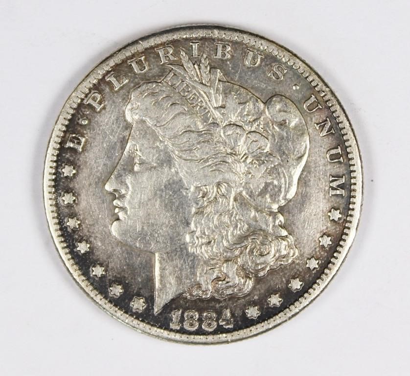 1884-S MORGAN SILVER DOLLAR