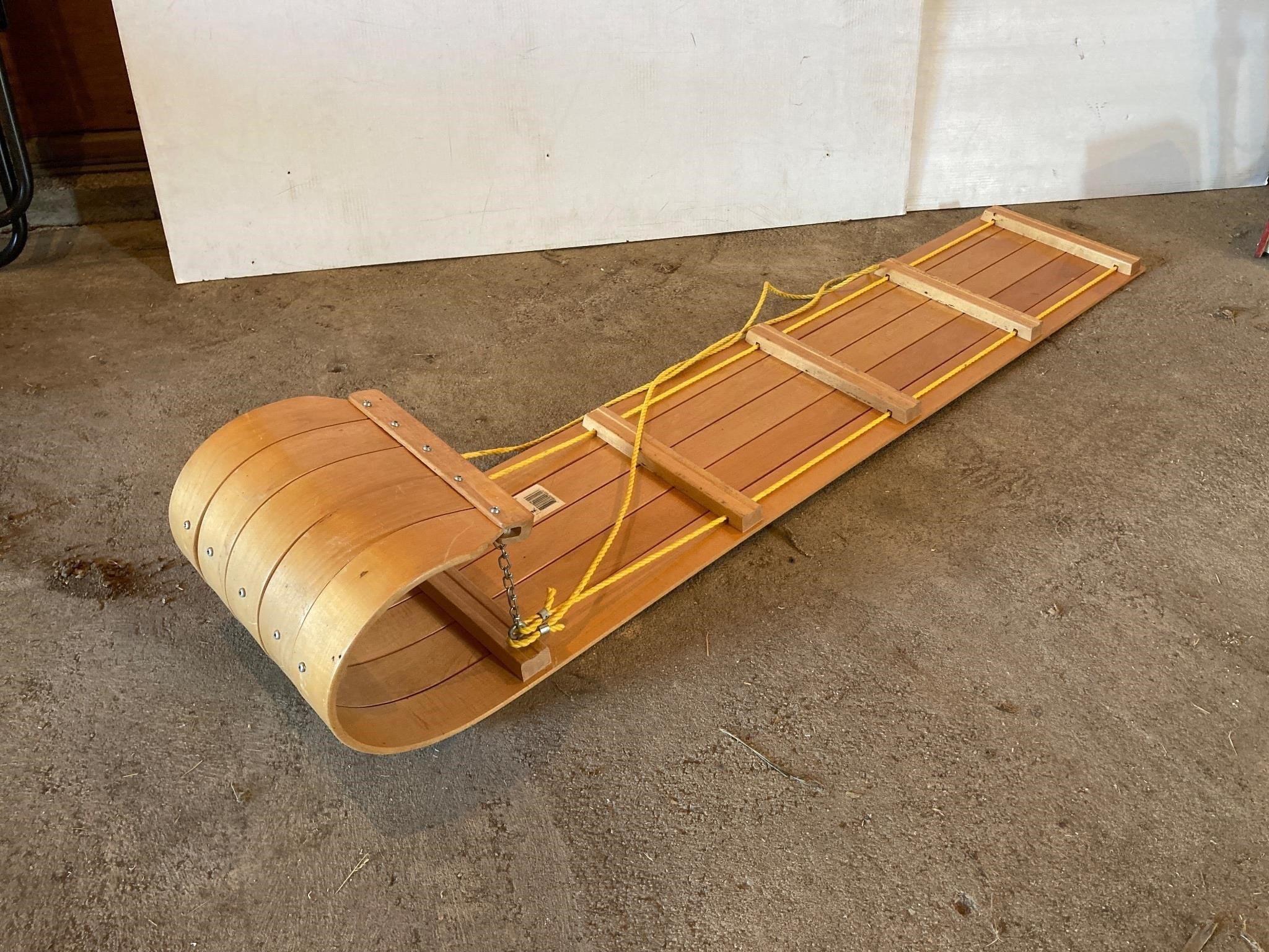 Wood Toboggan 4.5 ft. Like new