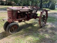 Antique 1928? Farmall Tractor Metal Rear Wheels