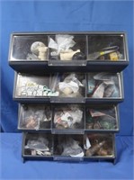 Small Bin w/Contents, Plumbing Tools