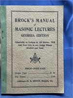 1932 Masonic manual Georgia edition Brock’s