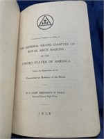 1918 Masonic Royal Arch Masons book Ritual 141