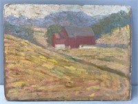 Stafford Good Impressionist Oil Painting Barn