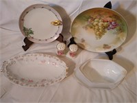 6pc lot asst dishes marked Austria