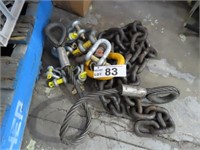 Qty of Chain, Cable, Shackles & U Bolts