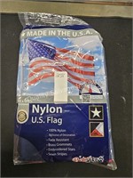 nylon US flag 4x6 (display area)