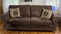 Brown Sofa In Good Condition. Heavy.
