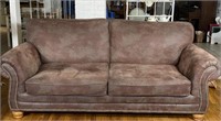 Brown Sofa In Good Condition. Heavy made.